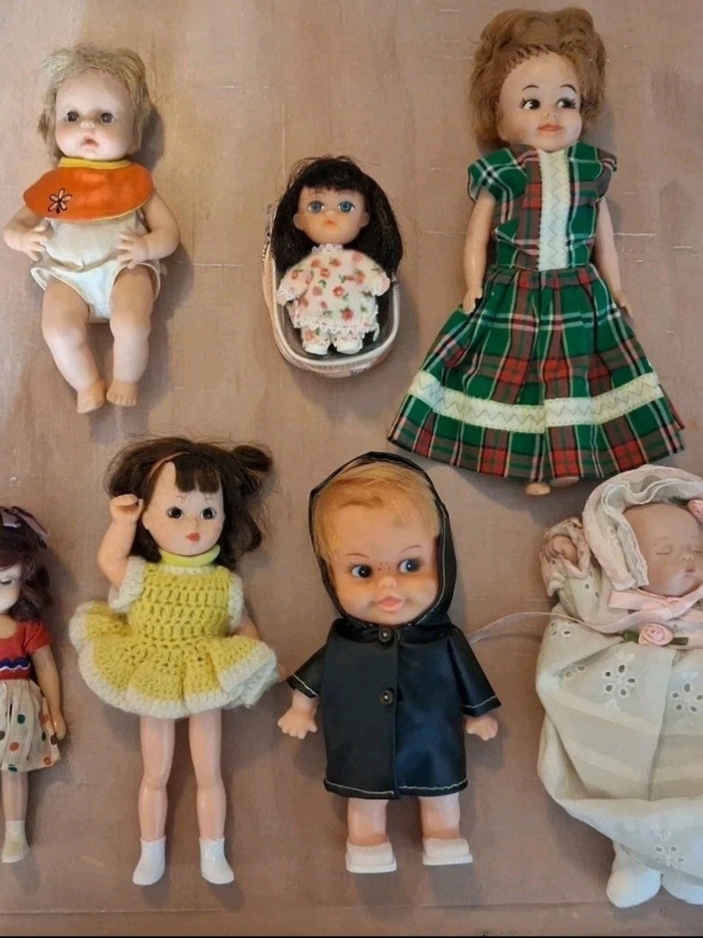 Lot Of 7 Vintage 1960s Dolls